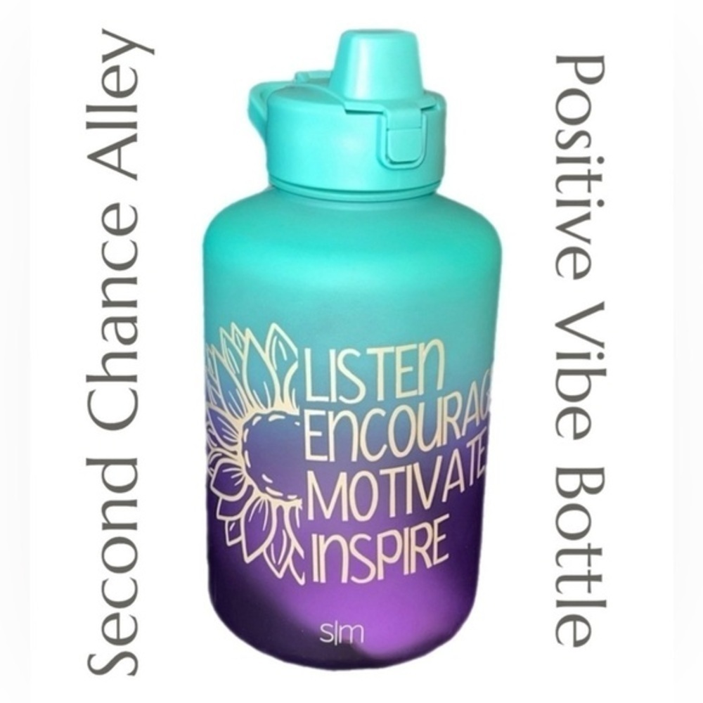 NWT‎ - Handcrafted - Positive Vibe - 1/2-Gallon Plastic Water Bottle